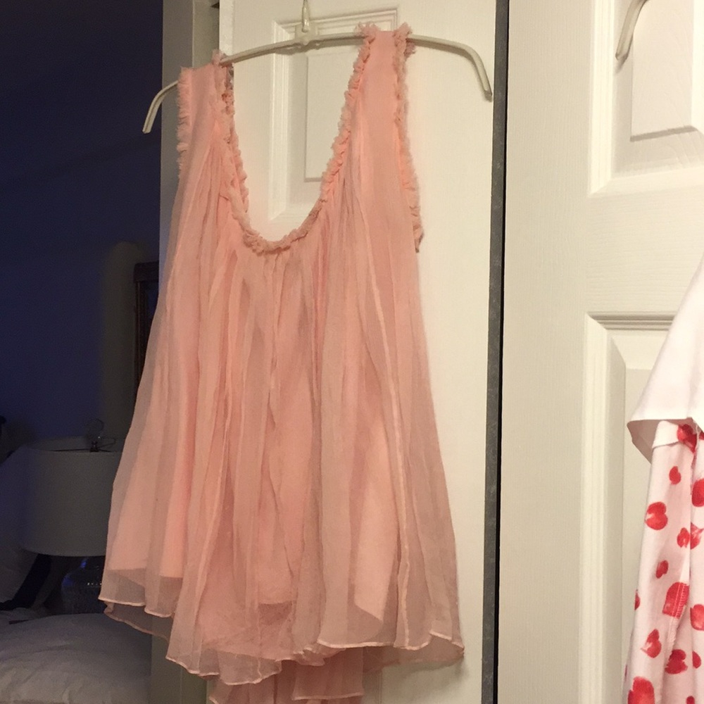 Gucci Pink Chiffon Blouse Vintage